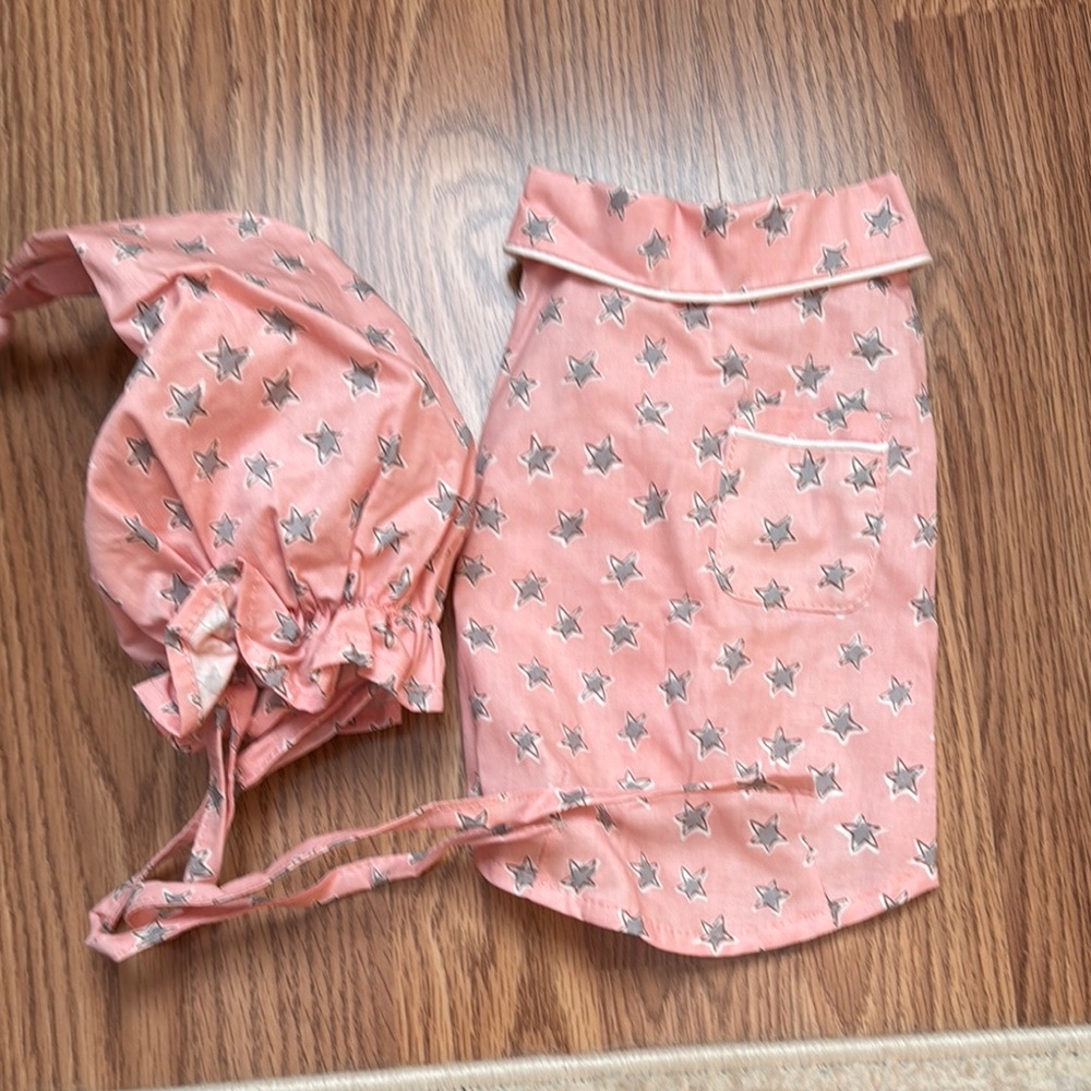 Star Patterned Pink Apron Set